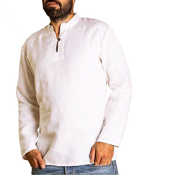 PANASIAM Kurzarmhemd Fischerhemd aus 100% Hanf günstig online kaufen