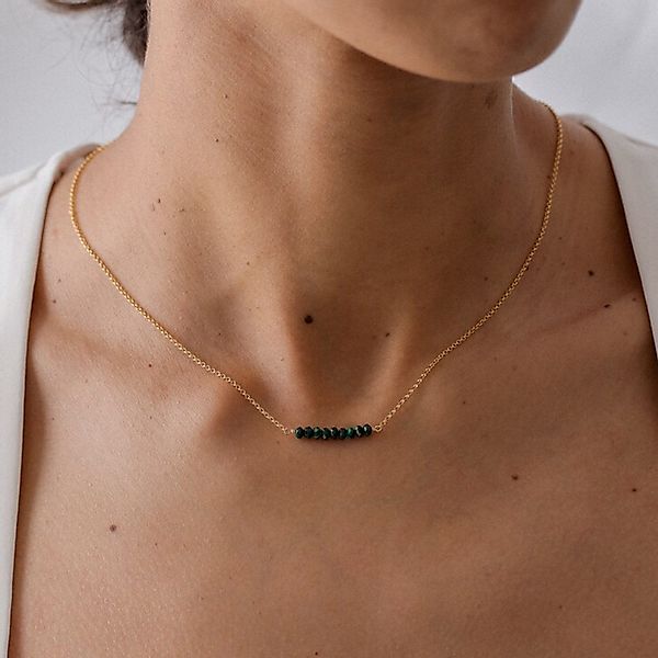 GOLDEN Charm-Kette Elegante Halskette aus Naturstein, günstig online kaufen