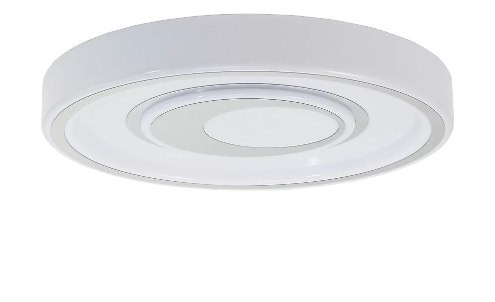 LED-Deckenleuchte, weiß, Dekor in alu - weiß - 8,5 cm - Lampen & Leuchten > günstig online kaufen