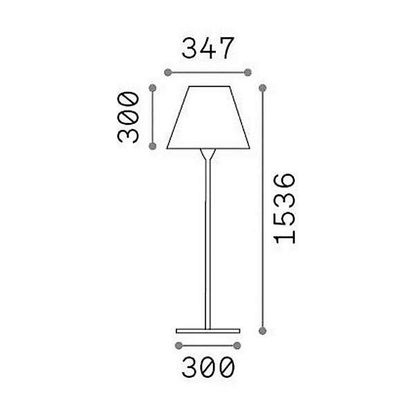 Ideal Lux Außenstehleuchte Arcadia, anthrazit, Höhe 154 cm günstig online kaufen