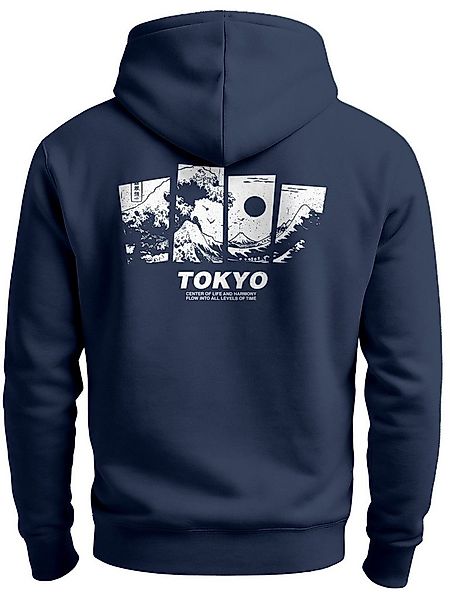 Neverless Hoodie Hoodie Backprint Herren Japan Tokyo Große Welle Kanagawa J günstig online kaufen