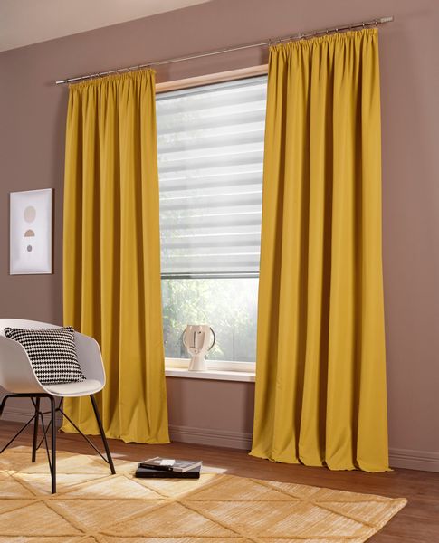 my home Vorhang "Raja, Gardinen mit Kräuselband, Vorhänge Wohnzimmer" Kräus günstig online kaufen