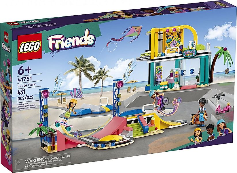 LEGO® LEGO® Friends 41751 Skatepark Konstruktionsspielsteine, (431 St) günstig online kaufen