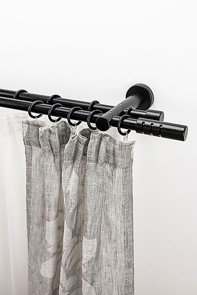 GARESA Gardinenstange »PEMPIA«, 2 läufig-läufig, Wunschmaßlänge, Vorhanggar günstig online kaufen