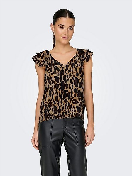 ONLY Blusenshirt ONLASTA LIFE CAPSLEEVE V-NECK TOP PTM günstig online kaufen