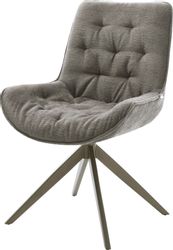 DELIFE Polsterstuhl Taimi-Flex, Kreuzgestell breit Effektfinish günstig online kaufen