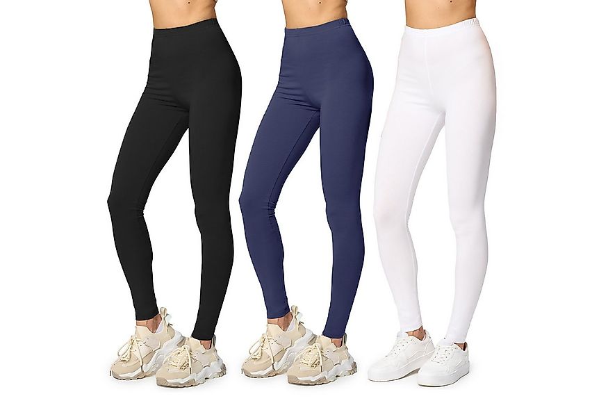 Merry Style Leggings Damen Hosen aus Baumwolle MS10-198 (1-tlg) elastischer günstig online kaufen