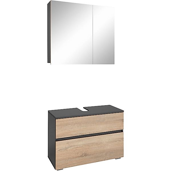 Home affaire Badmöbel-Set »Wisla«, (Set, 2 St.), Spiegelschrank, WBU mit Si günstig online kaufen