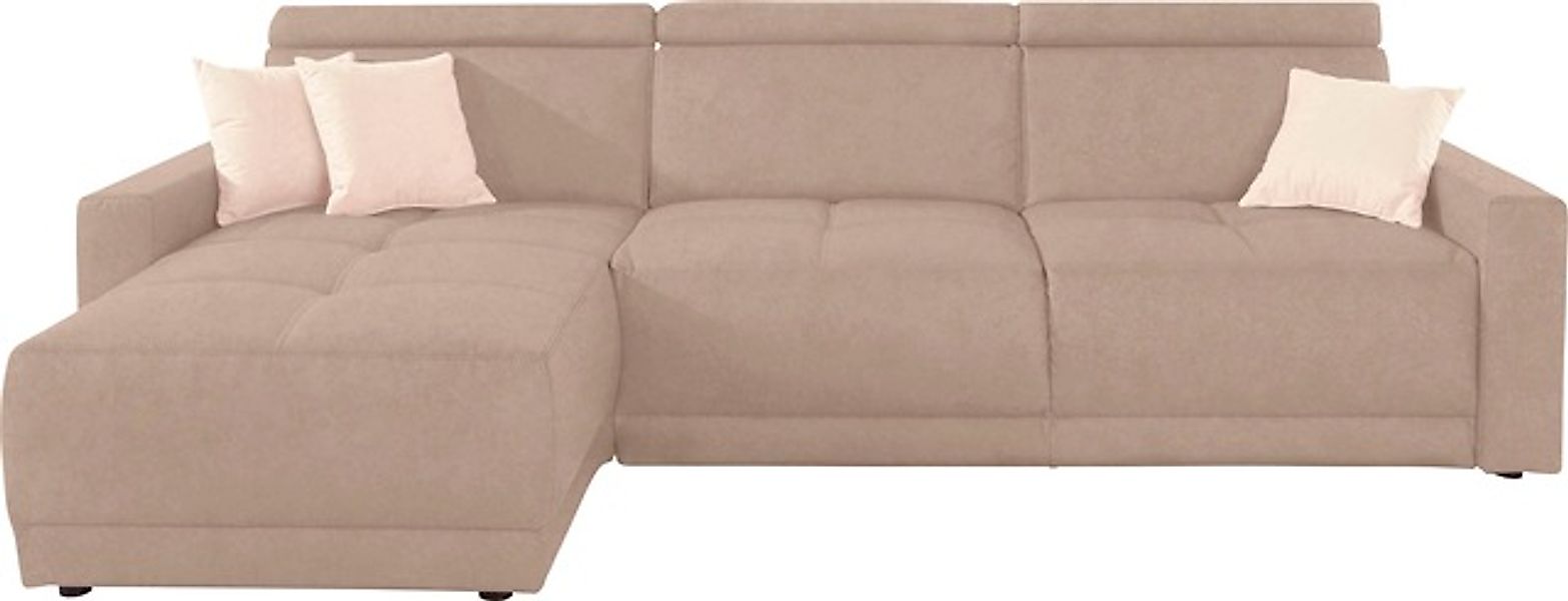 DOMO collection Ecksofa »Ava mit moderner Sitzheftung & toller Doppelnaht, günstig online kaufen
