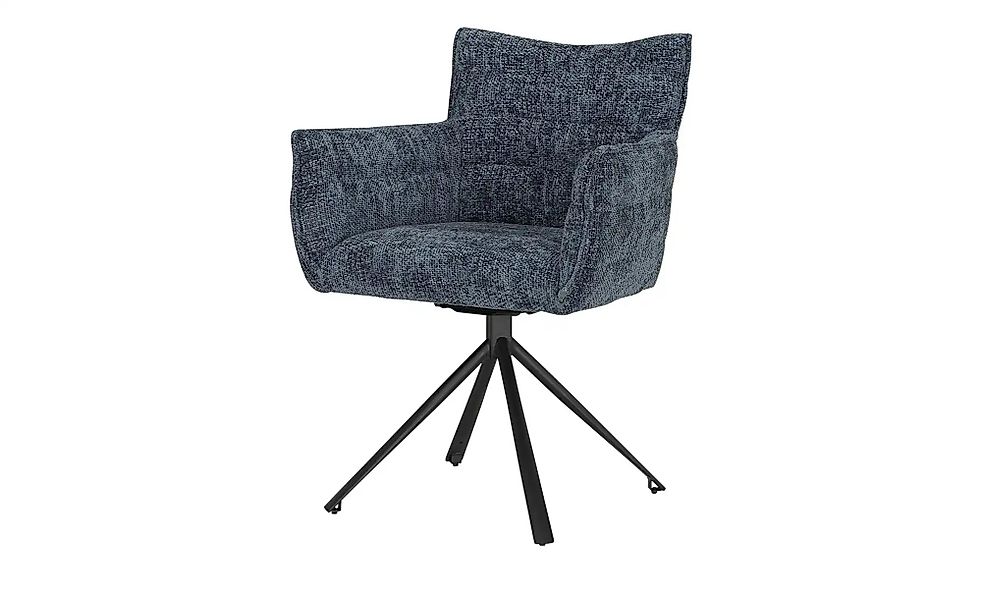 Gray & Jones Armlehnstuhl drehbar Gabor ¦ blau ¦ Maße (cm): B: 61 H: 85,4 T günstig online kaufen