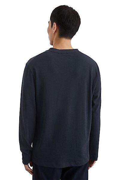 Marc O'Polo Langarmshirt aus Bio-Baumwoll-Leinen-Mix günstig online kaufen