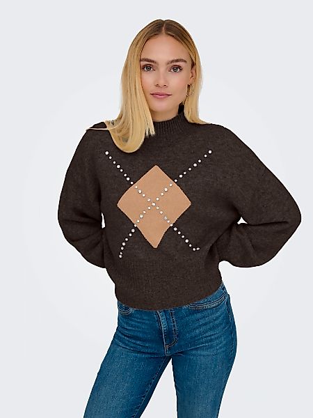 ONLY Strickpullover "ONLWAKEFIELD LIFE LS BLING HIGHNECK KNT" günstig online kaufen
