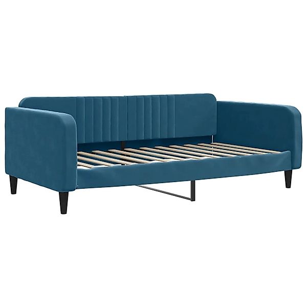vidaXL Bett Tagesbett Blau 100x200 cm Samt günstig online kaufen