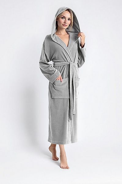 OTTO home Damenbademantel Jule, ideal für Sauna & Spa, Hotelbademantel, Mor günstig online kaufen