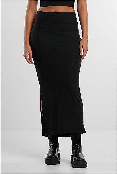 URBAN CLASSICS Maxirock Ladies Rib High Slit Skirt günstig online kaufen