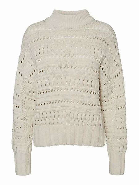 NOISY MAY Stehkragen Pullover Damen White günstig online kaufen