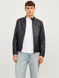 Jack & Jones Lederimitatjacke "JJEDYLAN PU BIKER JACKET NOOS" günstig online kaufen