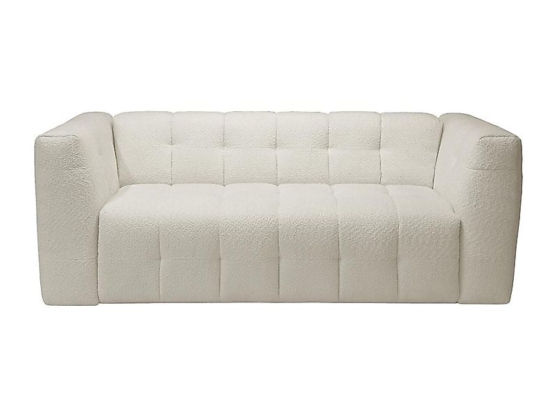 Schlafsofa mit Matratze 4-Sitzer - Bouclé-Stoff - Beige - Liegefläche 160 c günstig online kaufen