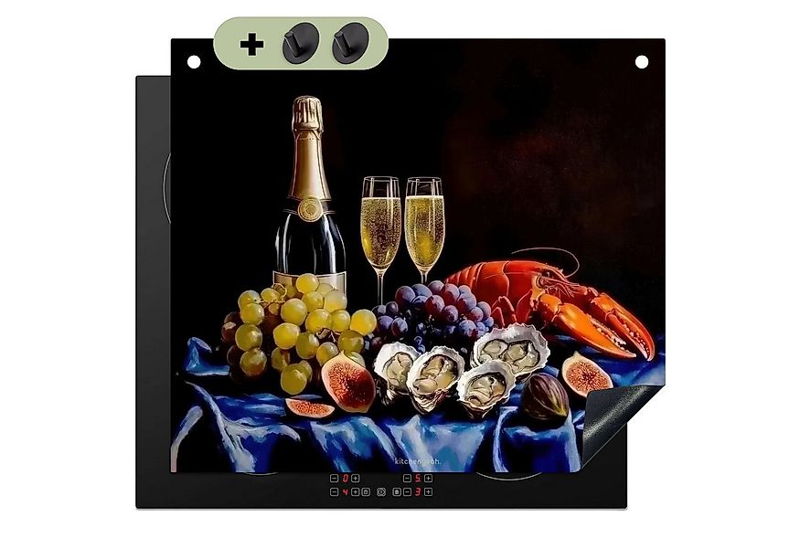 KitchenYeah Küchenrückwand Champagner - Luxus - Austern, (1-tlg), Abdeckpla günstig online kaufen