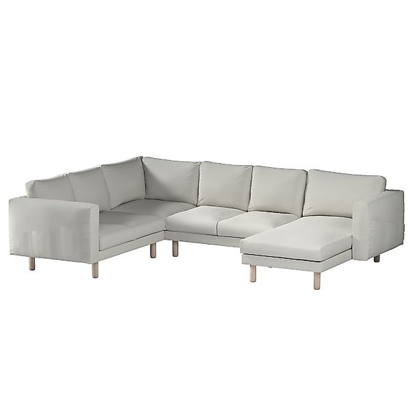 Bezug für Norsborg 5-Sitzer Ecksofa mit Recamiere, mittelgrau, Norsborg Bez günstig online kaufen