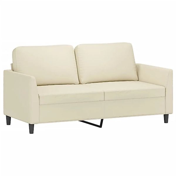 vidaXL 2-Sitzer-Sofa Creme 140 cm Kunstleder 359334 günstig online kaufen