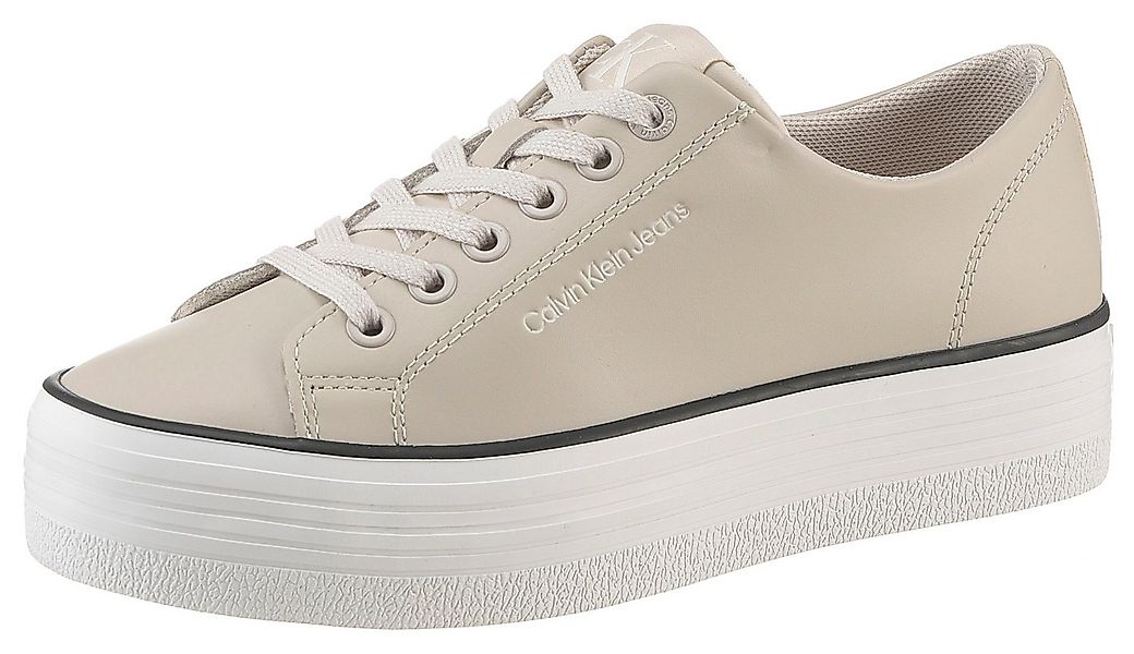 Calvin Klein Jeans BOLD VULC FLATF LOW LTH IN Sneaker, Halbschuh, Schnürsch günstig online kaufen