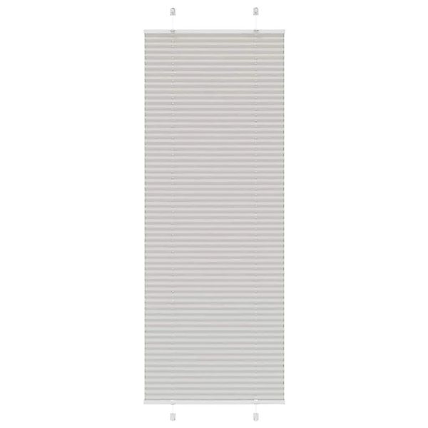 vidaXL Plissee Hellgrau 70x200 cm Stoffbreite 69,4 cm Polyester 4015358 günstig online kaufen