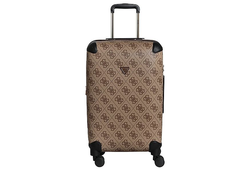 Guess Koffer Berta 22 IN - 4-Rollen-Trolley 64 cm erw. (latte loggo/brown), günstig online kaufen