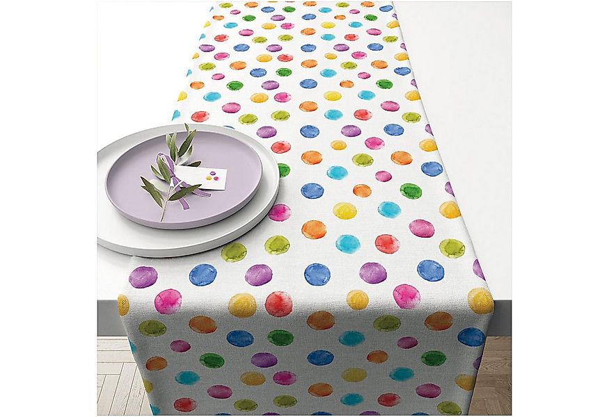 Ambiente® Tischläufer Polka Dots (1-tlg, 1-teilig), Tischläufer Tischdecke günstig online kaufen