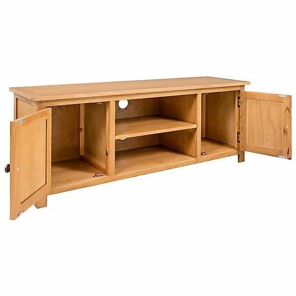 Tv-schrank 110x35x44 Cm Massivholz Eiche günstig online kaufen