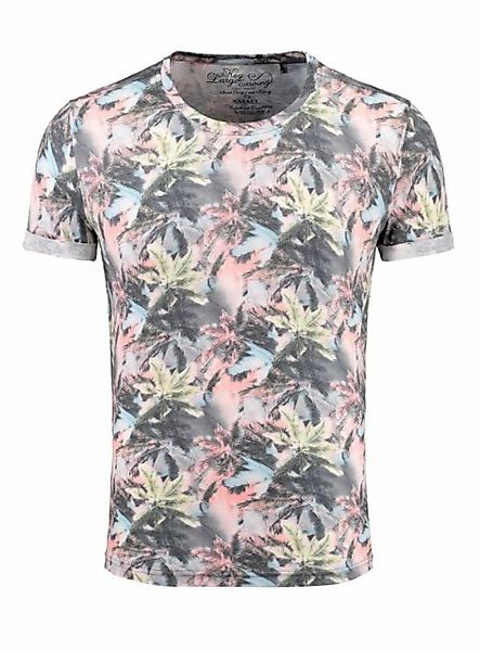 Key Largo T-Shirt Florida Hawaii Look Palmennmuster MT00403 Rundhals-Auschn günstig online kaufen