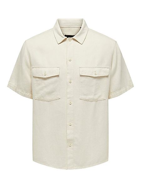 ONLY & SONS Kurzarmhemd Kurzarm mit Knopfleiste Brusttaschen ONSKARI SS SHI günstig online kaufen