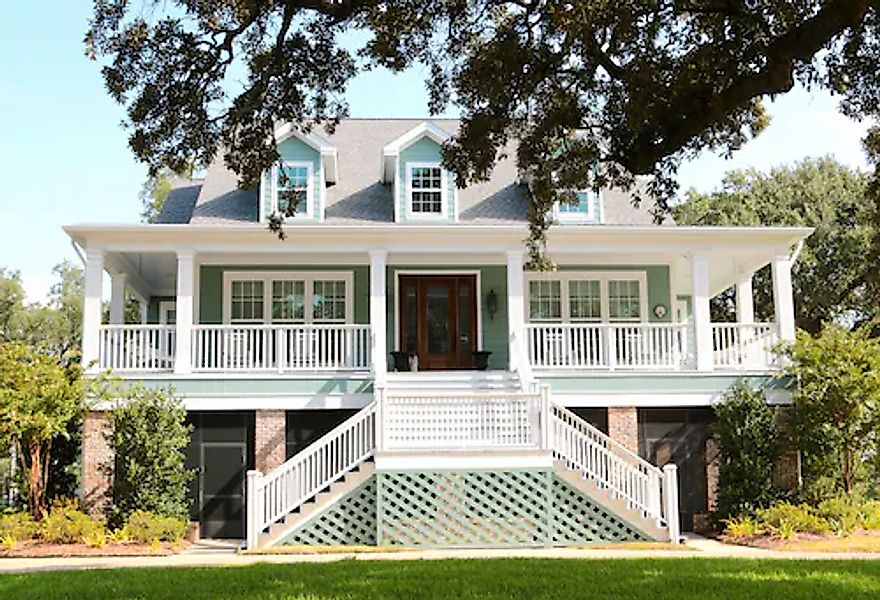 Papermoon Fototapete »ARCHITEKTUR-STRAND FRONTHAUS BILOXI GOLF VON MEXIKO« günstig online kaufen