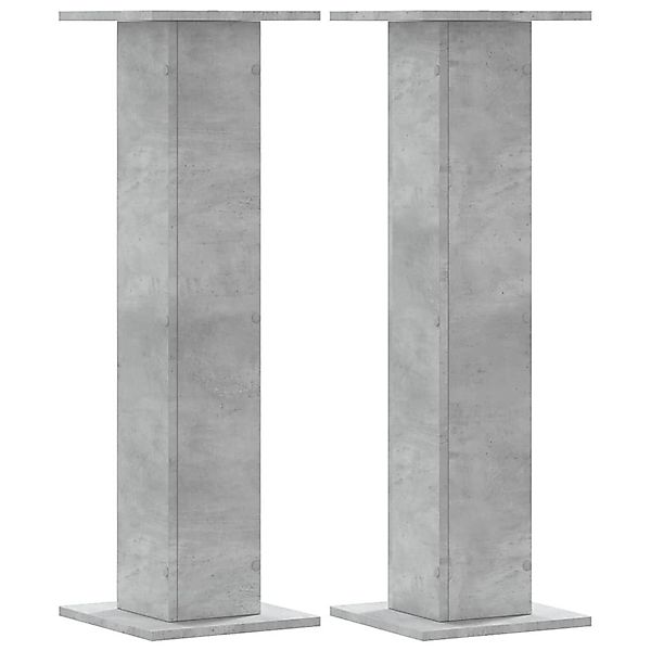 vidaXL Blumenständer Pflanzenständer 2 Stk. Betongrau günstig online kaufen