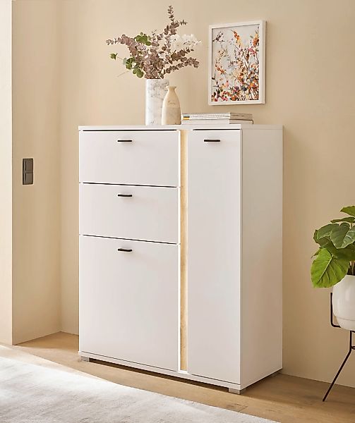 Home affaire Highboard "LONG ISLAND" 1 Stk. tlg. in moderner Trendfarbe,ink günstig online kaufen