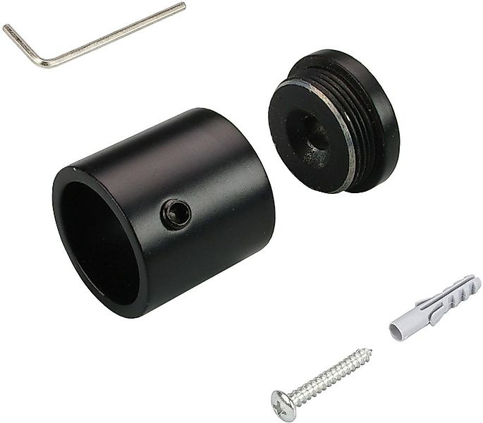 Liedeco Wandbefestigung, Gardinenstangen, (1-St), für Gardinenstangen Ø 16 günstig online kaufen