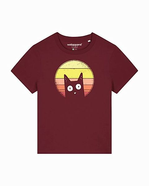 wat? Apparel T-Shirt Sunset Cat günstig online kaufen