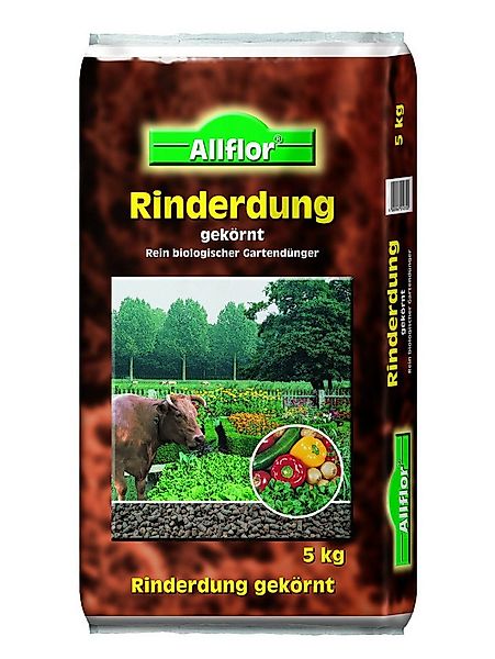 Allflor Gemüsedünger Allflor Rinderdung gekörnt 5kg Beutel günstig online kaufen