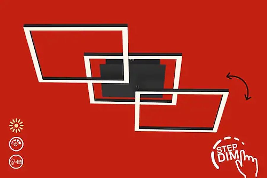 Briloner Leuchten Deckenleuchte LED Deckenlampe Extra-Warmweiß Wohnzimmer S günstig online kaufen