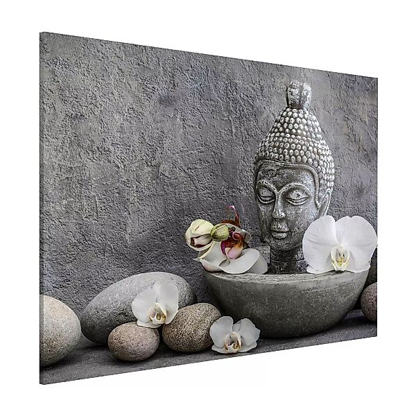 Magnettafel Zen Buddha, Orchideen und Steine günstig online kaufen
