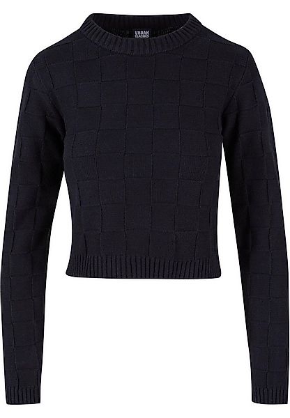URBAN CLASSICS Rundhalspullover Urban Classics Damen Ladies Check Knit Swea günstig online kaufen