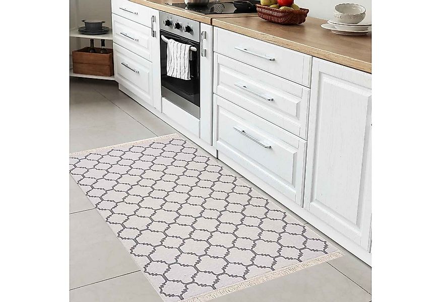 Vimoda Küchenläufer Waschbar, Wendeteppich Modern Raute Motiv, Höhe: 5 mm, günstig online kaufen
