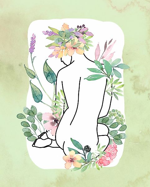 Komar Bild "Vita Pura" Natur 1 Stk. tlg. Wandbild zur Dekoration - ohne Rah günstig online kaufen