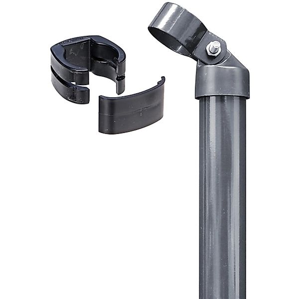 Eck-Set für Zaun Alberts Fix-Clip Pro Anthrazit 153 cm Hoch zum Einbetonier günstig online kaufen