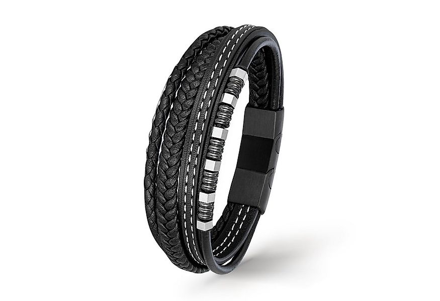 UNIQAL.de Lederarmband Lederarmband Herren "BRICS" geflochten brown black e günstig online kaufen