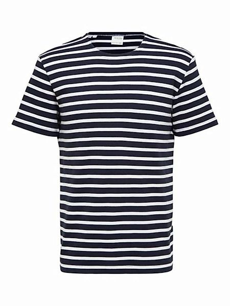 Selected Homme Herren Rundhals T-Shirt SLHBRIAC STRIPE - Regular Fit günstig online kaufen