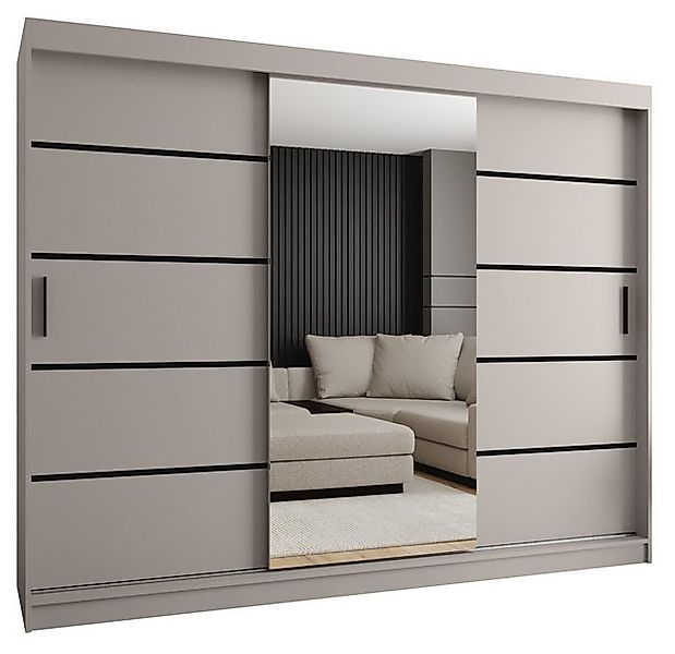 ABIKS MÖBEL Schwebetürenschrank RUBINO V 250 Schlafzimmerschrank mit Schieb günstig online kaufen