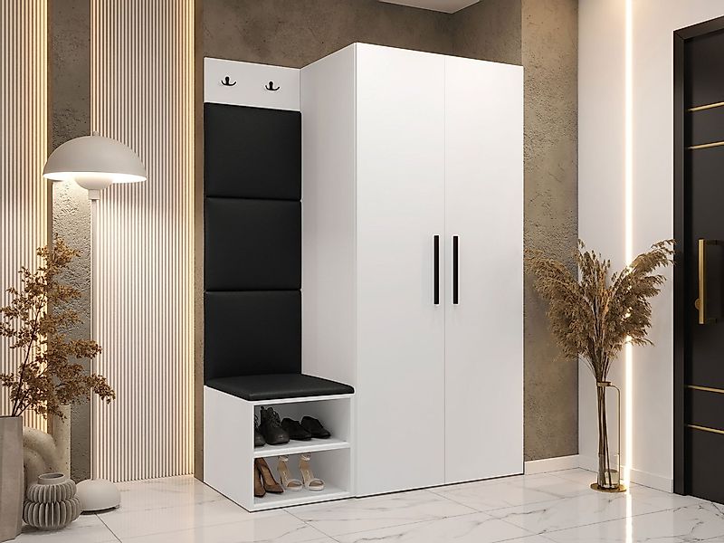 MIRJAN24 Garderoben-Set Medi IV, (Drehtürenschrank, Schuhschrank, 4x Paneel günstig online kaufen