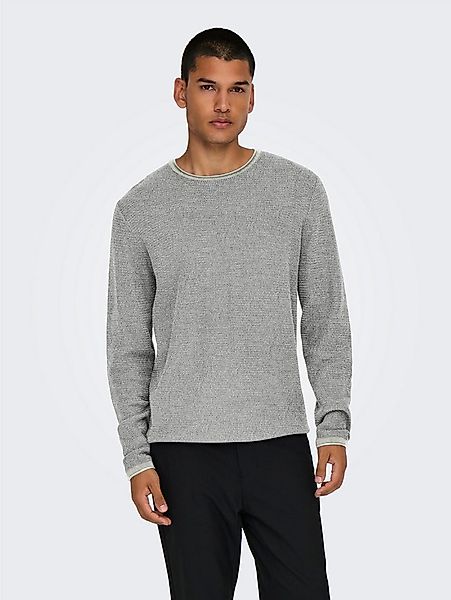 ONLY & SONS Strickpullover ONSERIC REG 12 STRUC CREW KNIT Baumwolle, regula günstig online kaufen