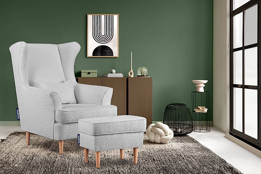 KONSIMO® Ohrensessel STRALIS Sessel, zeitloses Design günstig online kaufen